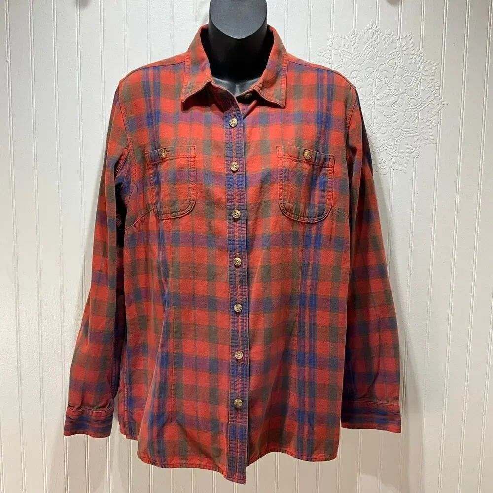 DULUTH TRADING COMPANY Plaid Flannel Shirt